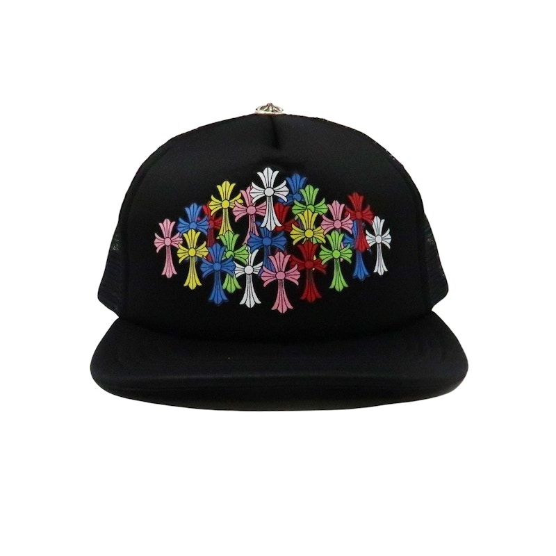 Chrome Hearts Multi Color Crosses Trucker Hat Black