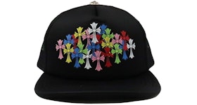 Chrome Hearts Multi Color Crosses Trucker Hat Black