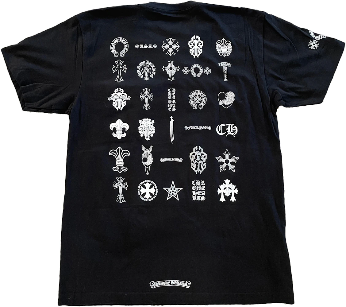 Chrome Hearts Multi Logo Script Long Sleeve T-Shirt Black