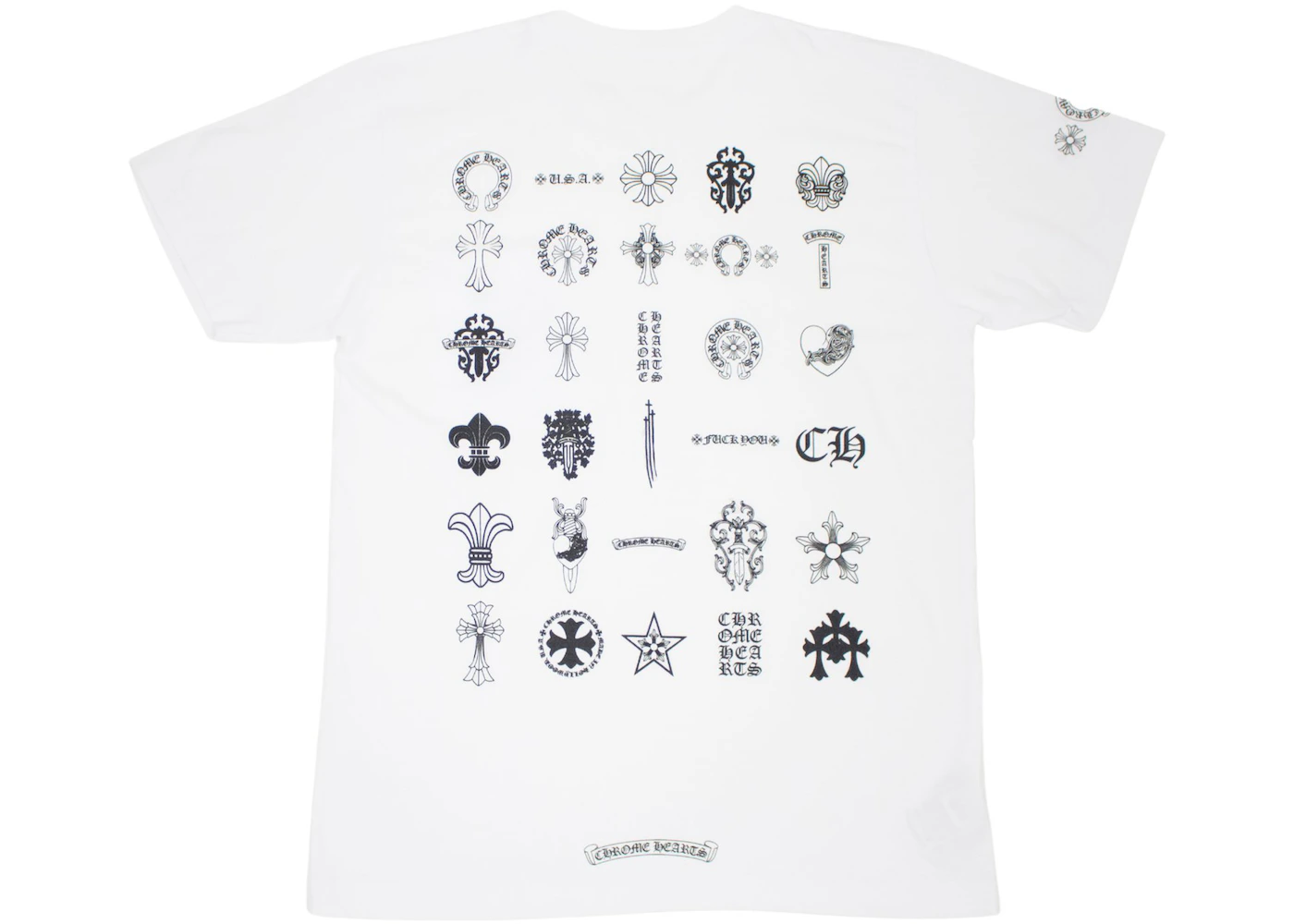 Chrome Hearts Multi Logo T-shirt White Uomo - IT