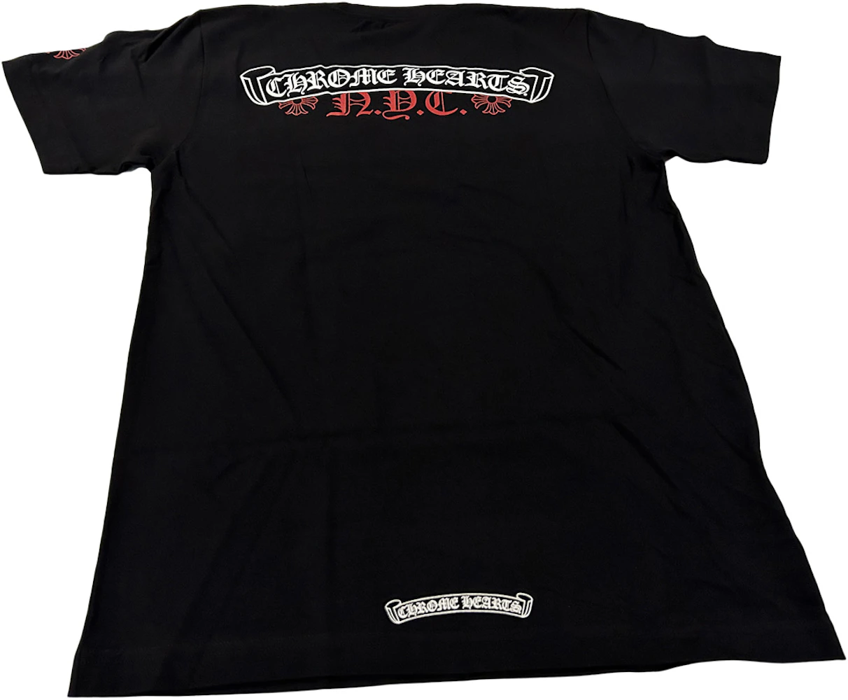 Chrome Hearts NYC Exclusive T-shirt Black/Red Men's - US