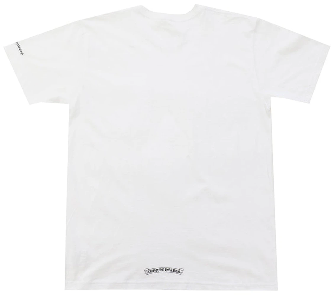 Chrome Hearts Neck Letters Logo T-shirt White Men's - US