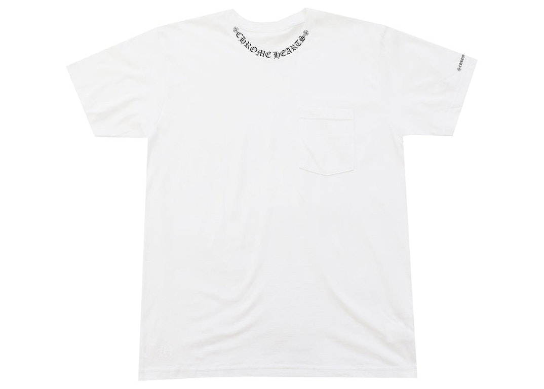Pre-owned Chrome Hearts Neck Letters Logo T-shirt White
