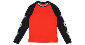 Chrome Hearts Neck Logo Baseball Shirt Red/Black