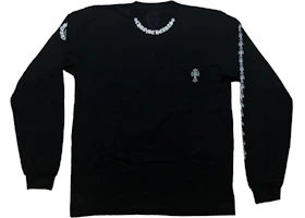 Chrome Hearts Neck Logo Cross Sleeve L/S T-shirt Black