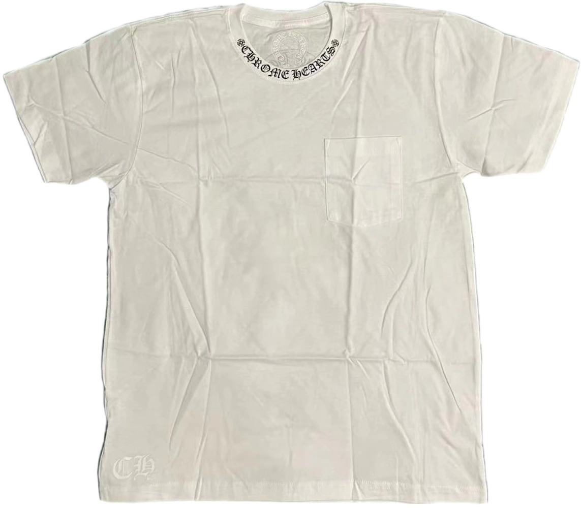 Chrome Hearts Neck Logo Horse Shoe T-Shirt White Men's - GB