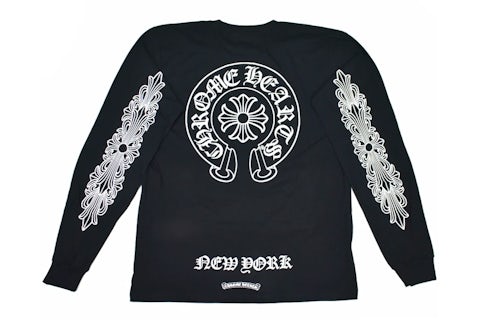 Chrome Hearts New York Exclusive L/S T-Shirt Black Men's - US Chrome Hearts New York Exclusive L/S T-Shirt Black Men's - US