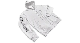Chrome Hearts Plus Cross All Over Print Zip Up Hoodie White