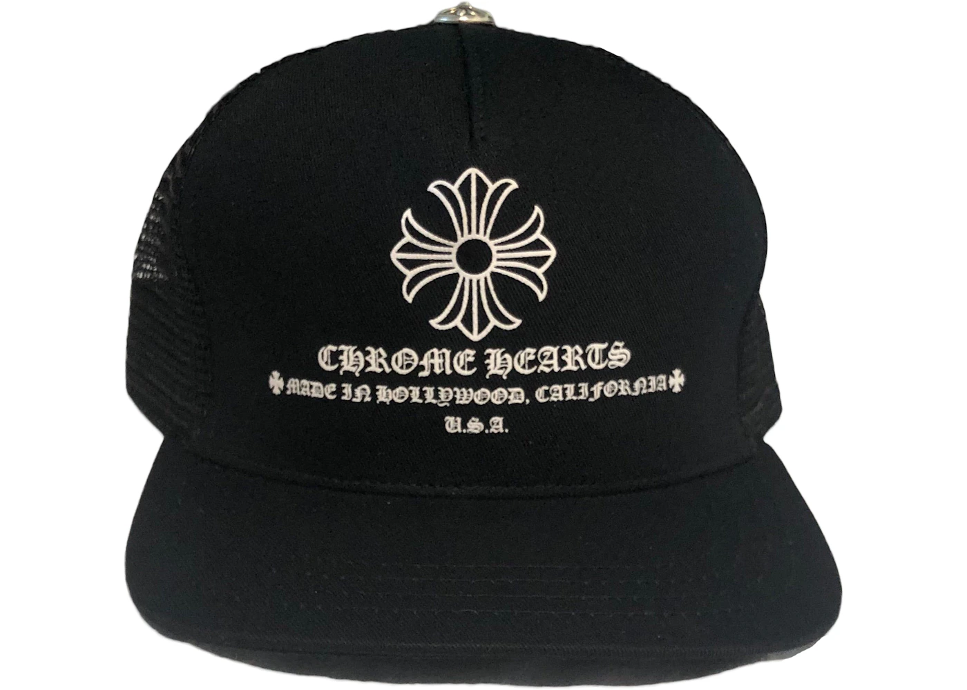Chrome Hearts Printed Cross Trucker Hat Black - US Chrome Hearts Printed Cross Trucker Hat Black - US