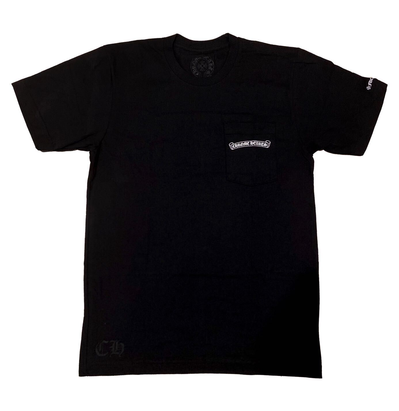 Chrome Hearts Scroll Logo T-Shirt Black メンズ - JP