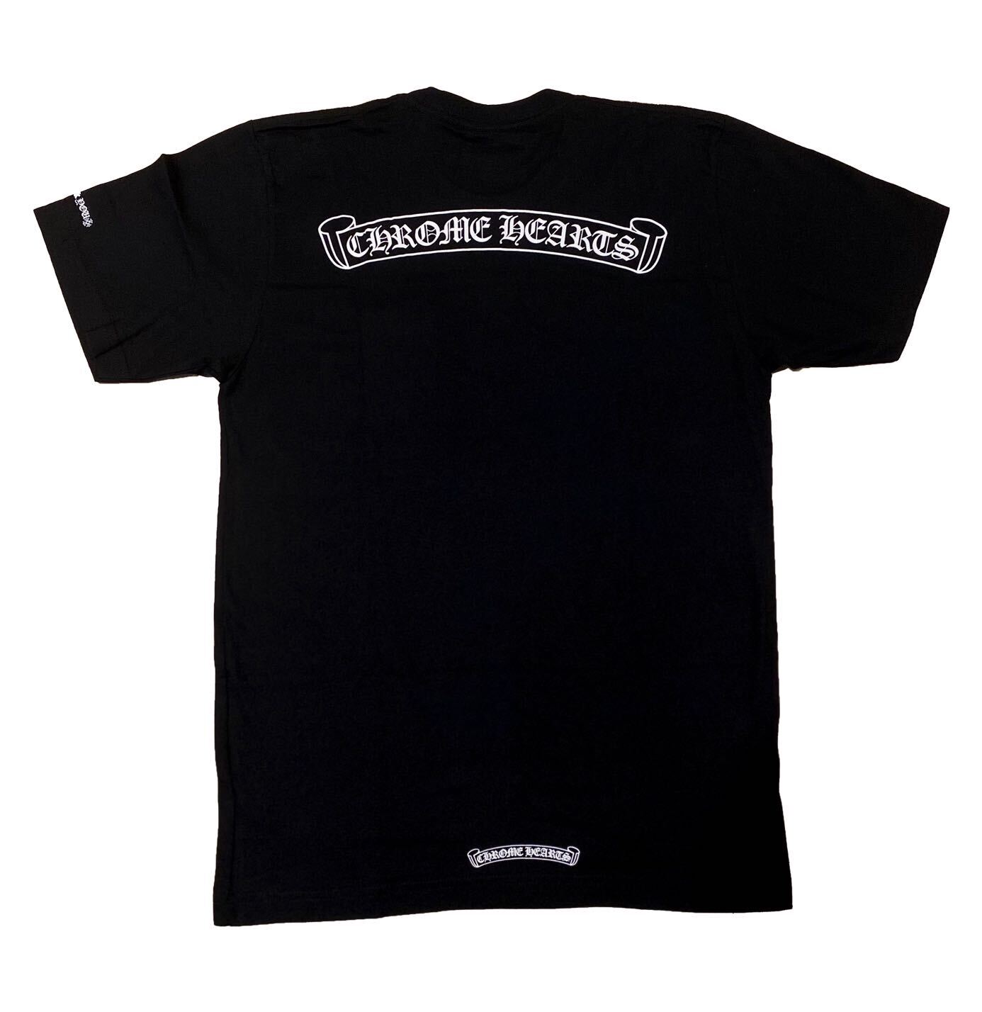Chrome Hearts Scroll Logo T-Shirt Black - US