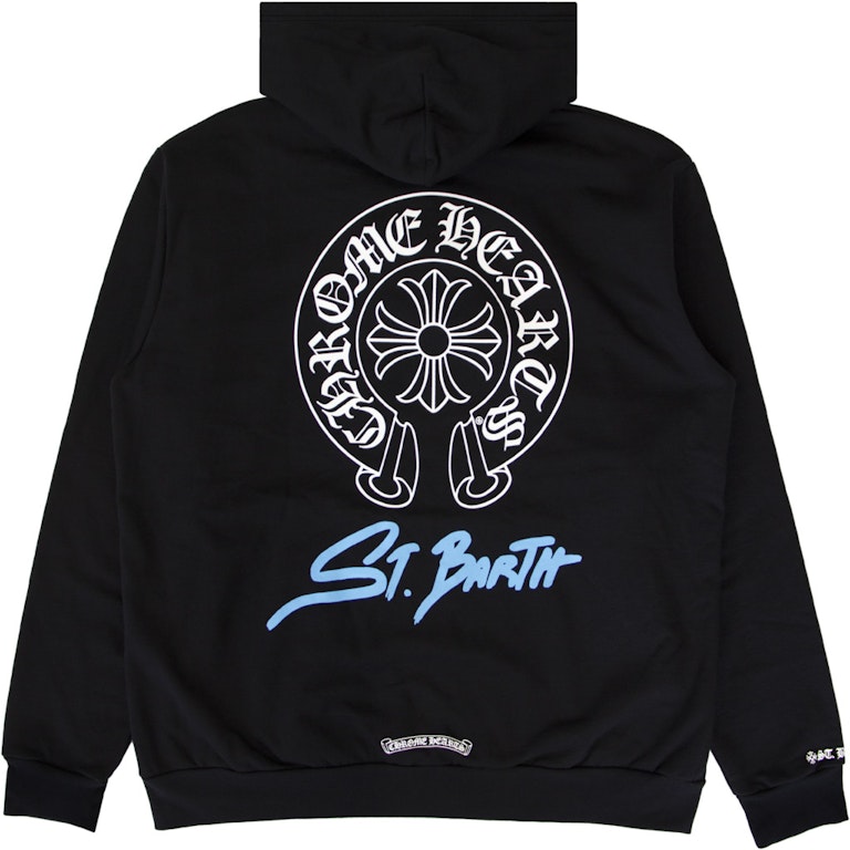 Pre-owned Chrome Hearts St. Barth Exclusive Zip Up Hoodie Black