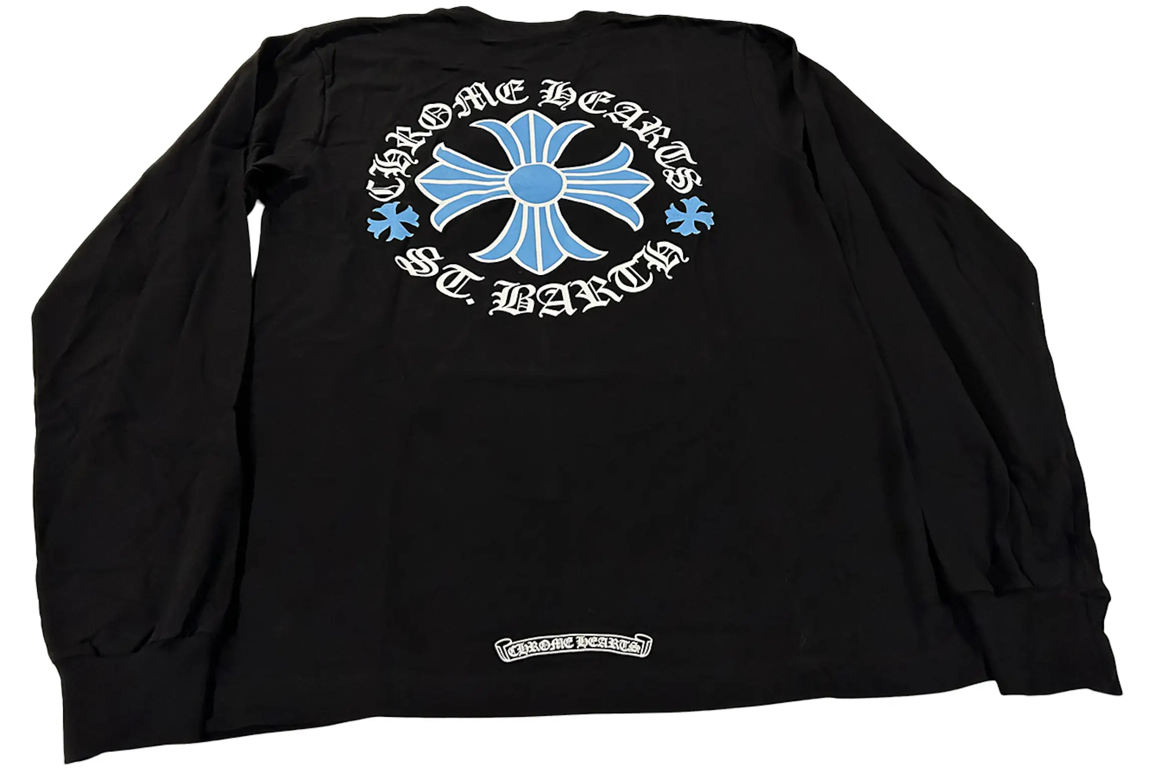 Chrome Hearts St. Barth's Exclusive Long Sleeve T-shirt Black/Blue - DE