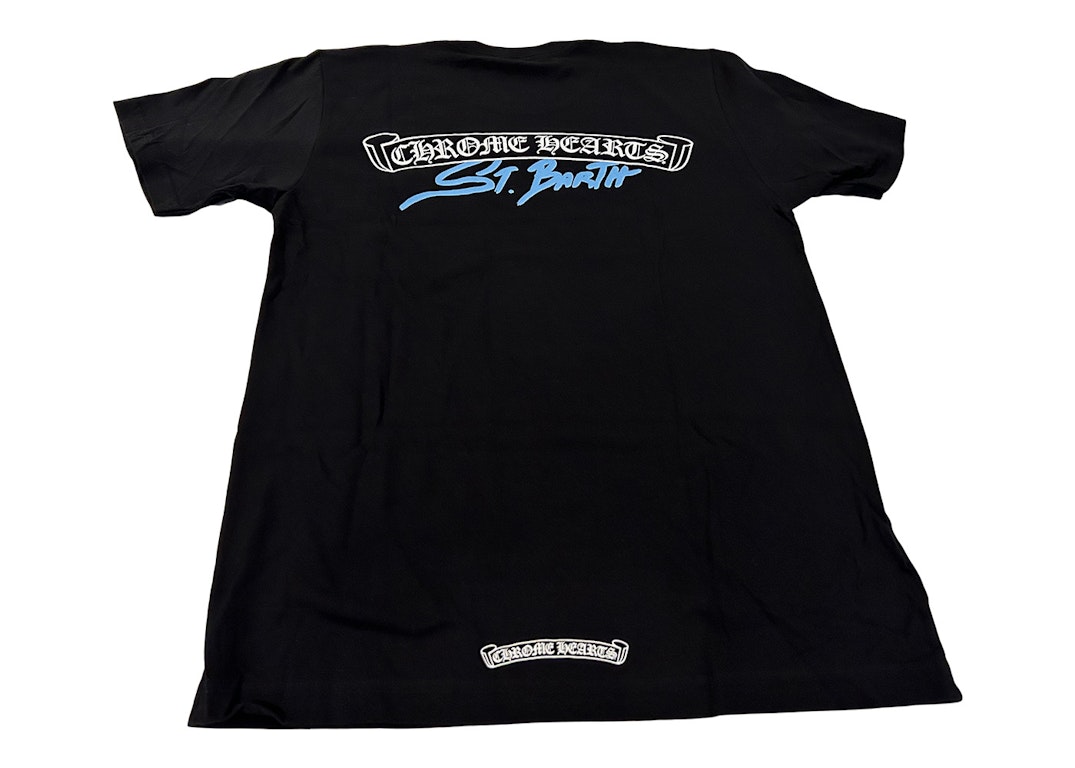 Pre-owned Chrome Hearts St. Barth's Exclusive T-shirt Black/blue