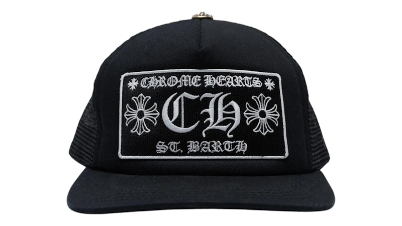 Chrome Hearts St. Barths Exclusive Trucker Hat Black/Black - JP