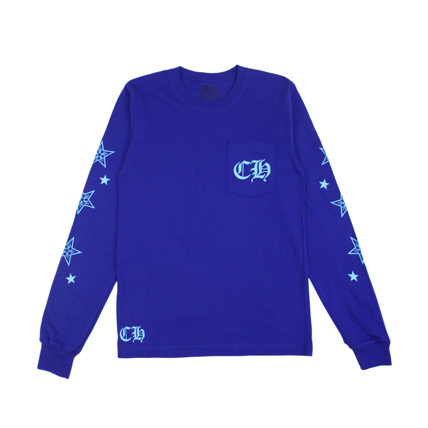 Chrome Hearts Star L/S T-shirt Blue Men's - GB