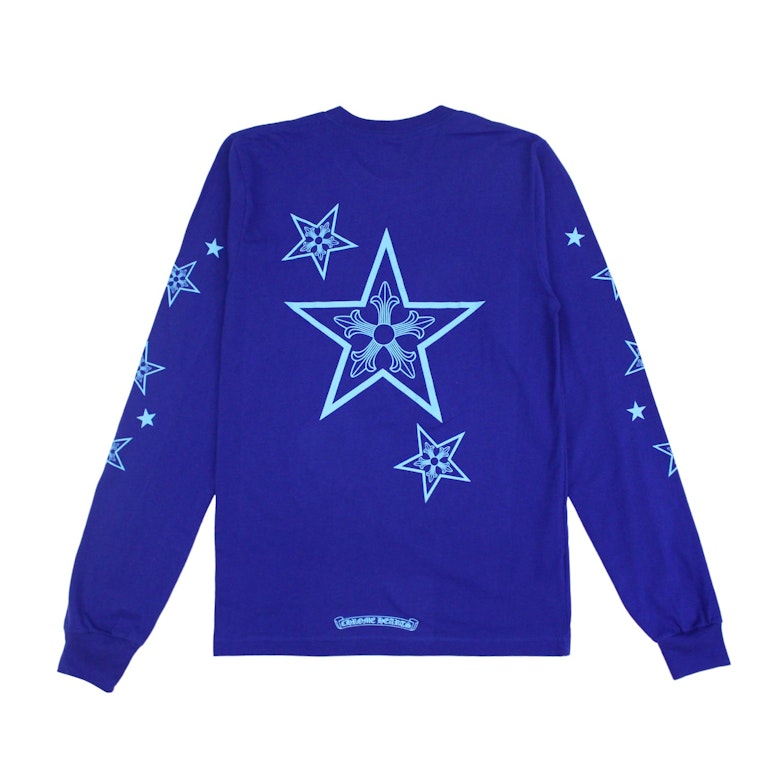 Pre-owned Chrome Hearts Star L/s T-shirt Blue