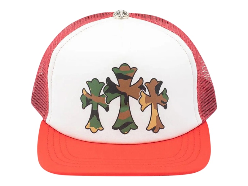 CHROME HEARTS オリーブキャップ　週末で終了でーす！ Chrome Hearts Olive & White Triple Cross Embroidered Hat – Savonches