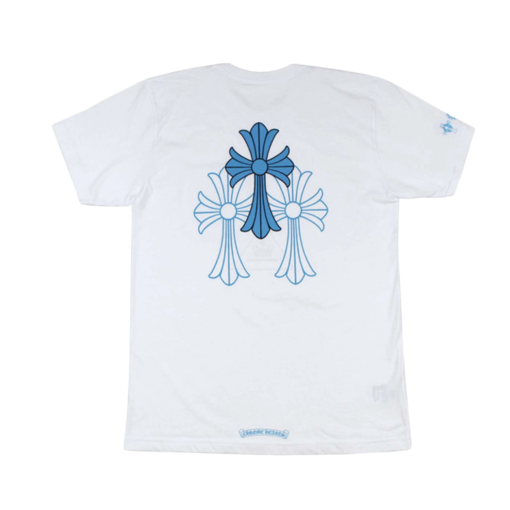 Chrome Hearts Triple Cross Logo S/S T-Shirt White -