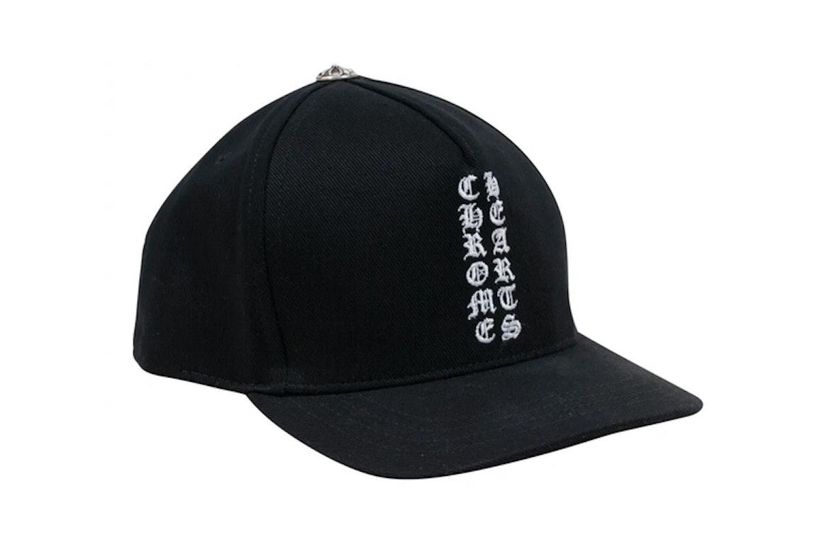 Pre-owned Chrome Hearts Vertical Logo Hat Black