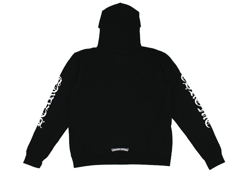 Chrome Hearts Vertical Logo Hoodie Black Men's - US