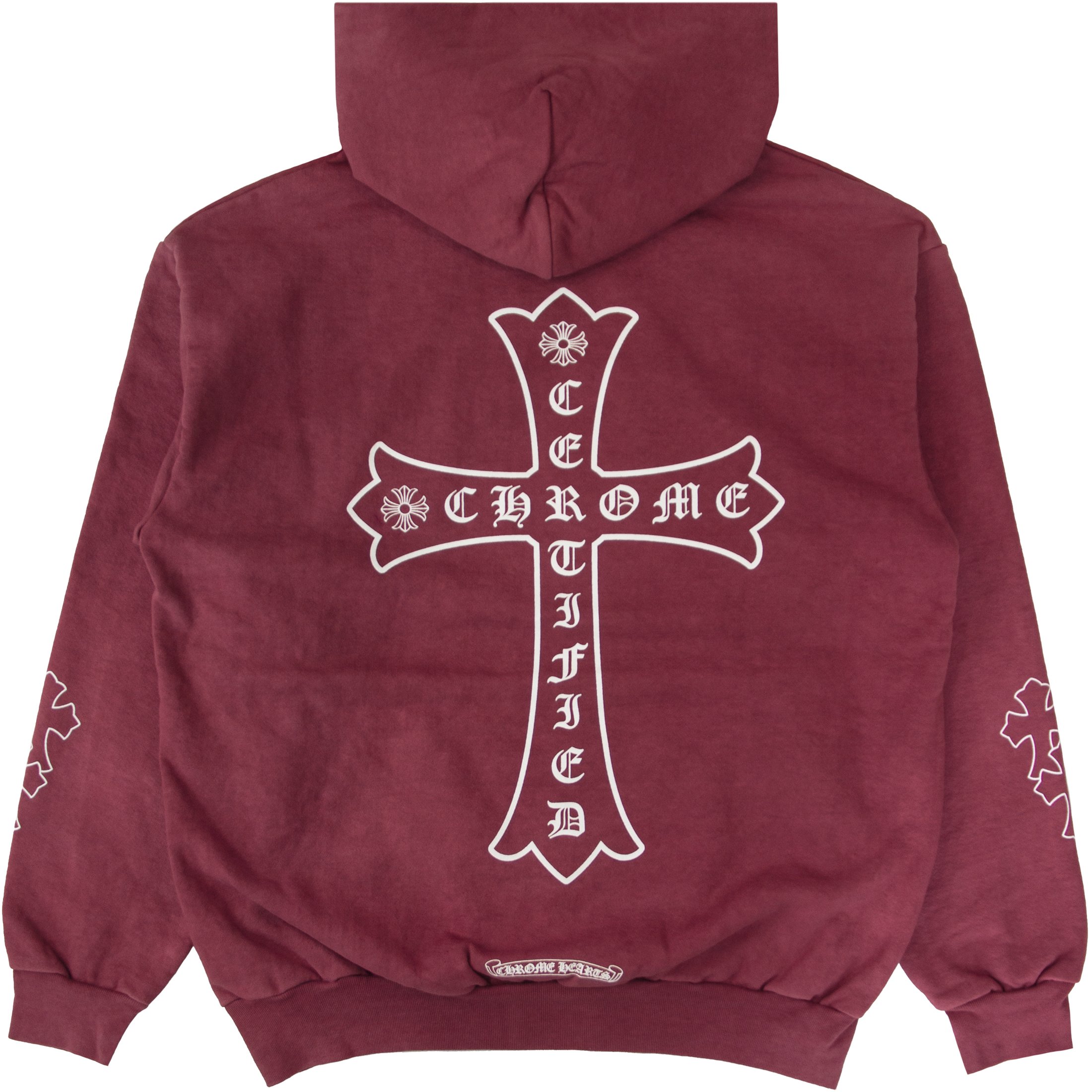 Chrome Hearts x Drake Certified Chrome Hand Dyed Hoodie Washed Red (Miami  Exclusive)