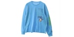 Camiseta Chrome Hearts x Matty Boy Brain New L/S Azul