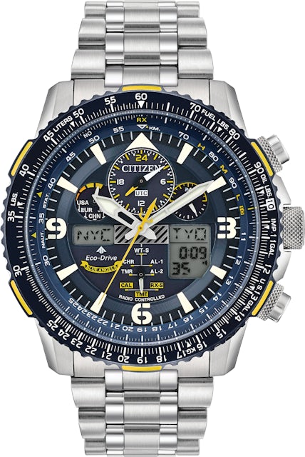 Citizen Blue Angels Promaster Steel 46mm Stainless Skyhawk US in - A-T JY8078-52L