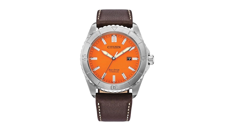 Citizen Mens Weekender Orange Dial Watch AW1840-09X 41mm in