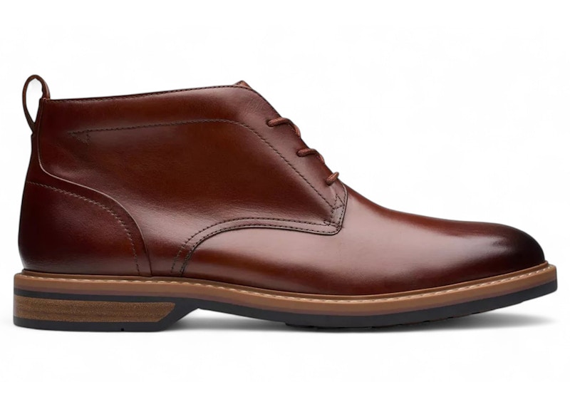 Clarks Aldwin Chukka Mid Tan Leather