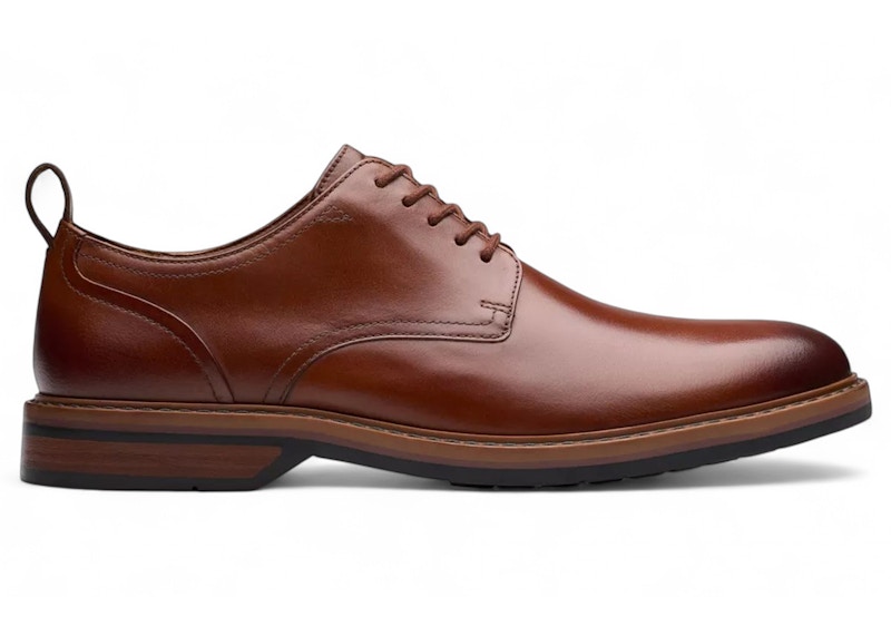 Clarks Aldwin Lace in pelle marrone chiaro