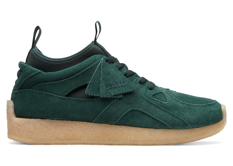 Clarks Breacon Ronnie Fieg Kith Dark Green Suede Men's