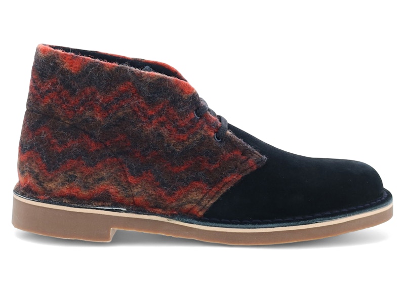Pre-owned Clarks Men's Bushacre 3 Suede Sneakers In Black