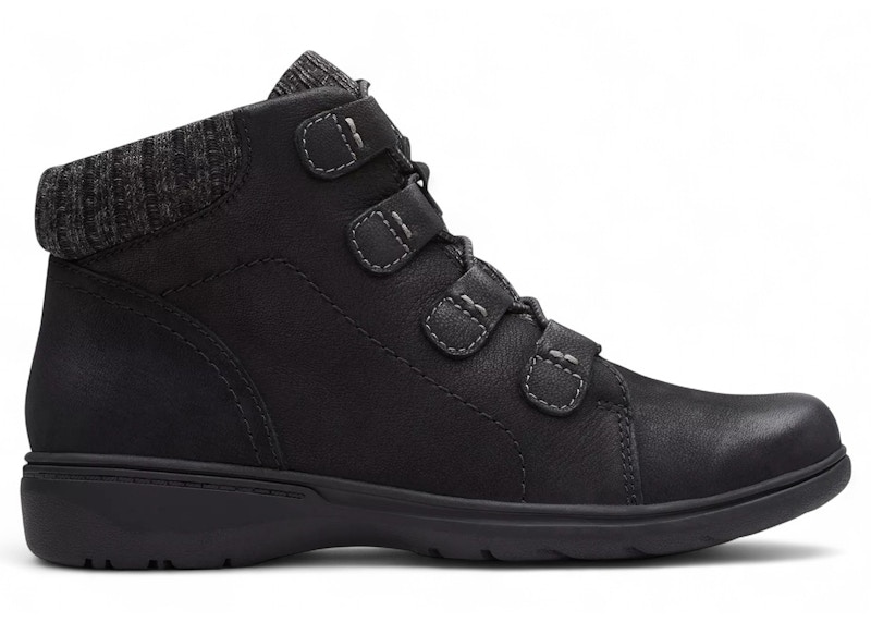 Clarks Carleigh Jade (Women's) Sneakers in Black Nubuck