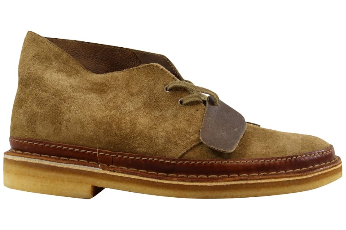 Pre-owned Clarks Desert Guard Tan Suede