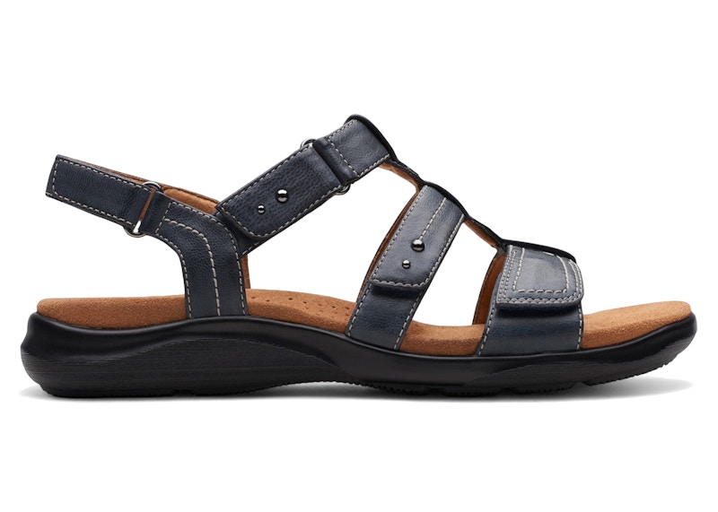 Clarks Kitly Step, Leder, Marineblau (Damen)