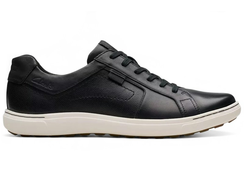 Clarks Mapstone Lace Black Leather