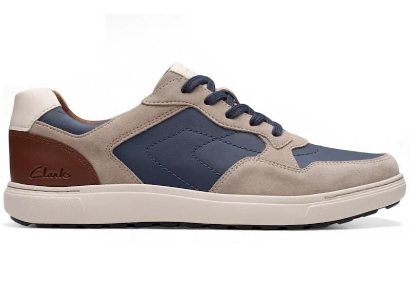 Clarks Mapstone Sport Grey Combination Navy