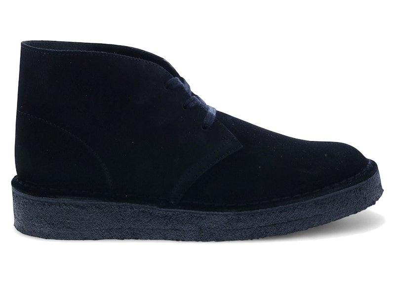 Pre-owned Clarks Men's  Originals Desert Coal Boot Suede Sneakers In Black