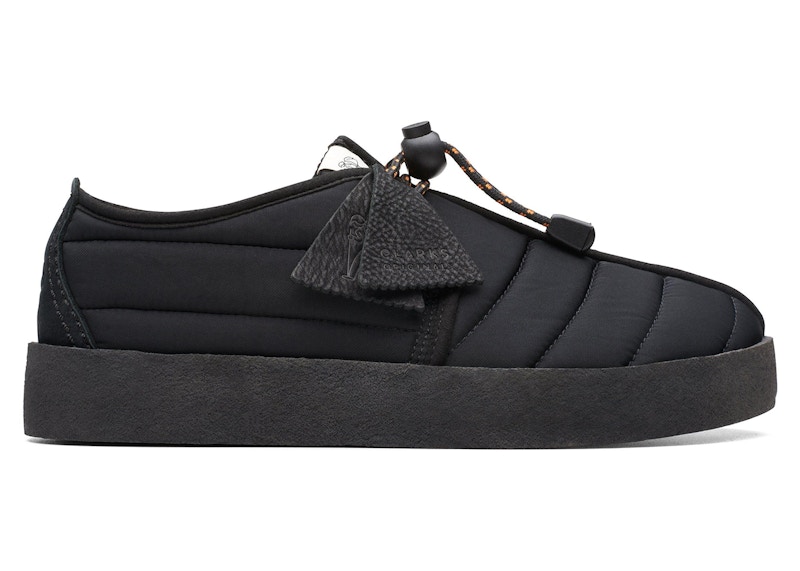 Pre-owned Clarks Men's Originals Trek Cup Quilted Sneakers In Black