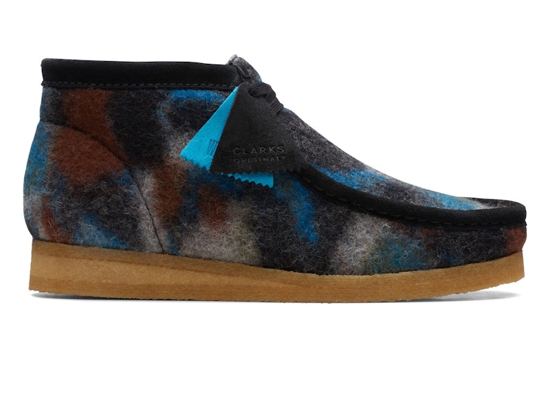 Pre-owned Clarks Men's Originals Wallabee Boot Sneakers In Black/wool