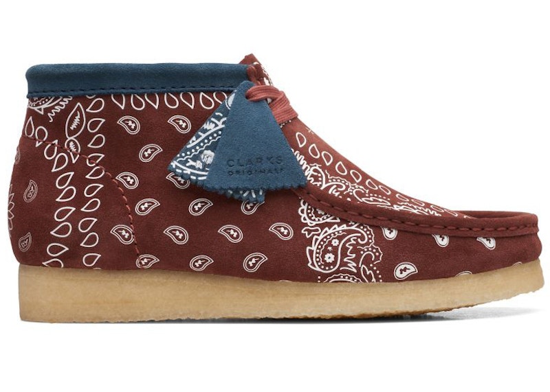 Clarks Originals Wallabee Boot Brick Paisley