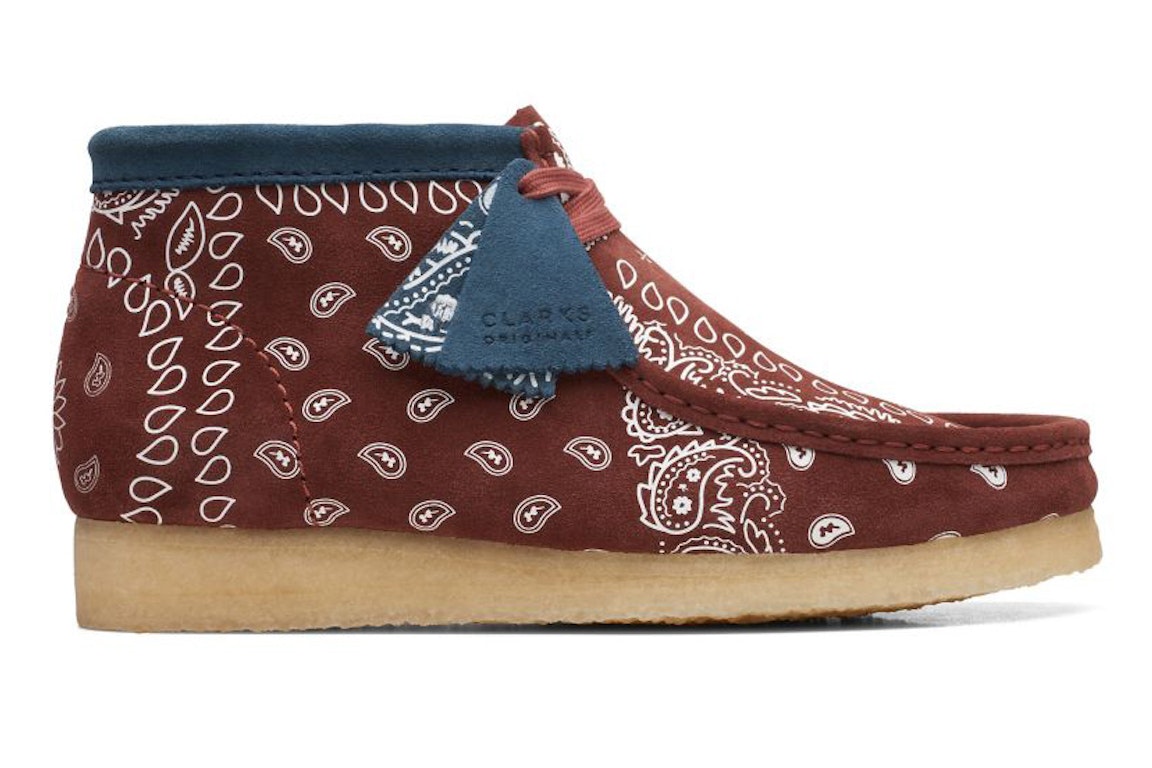 Pre-owned Clarks Originals Wallabee Boot Brick Paisley