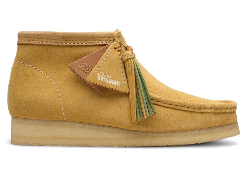 Pre-owned Clarks Men's Originals Wallabee Boot Suede Sneakers In Golden Tan