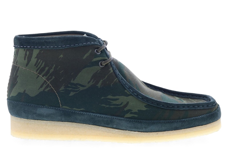 Pre-owned Clarks Men's Originals Wallabee Boot Camouflage Sneakers In Green