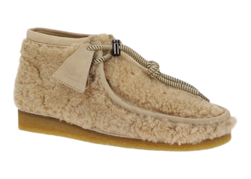 Clarks Originals Wallabee Boot Moncler 1952 Beige Shearling