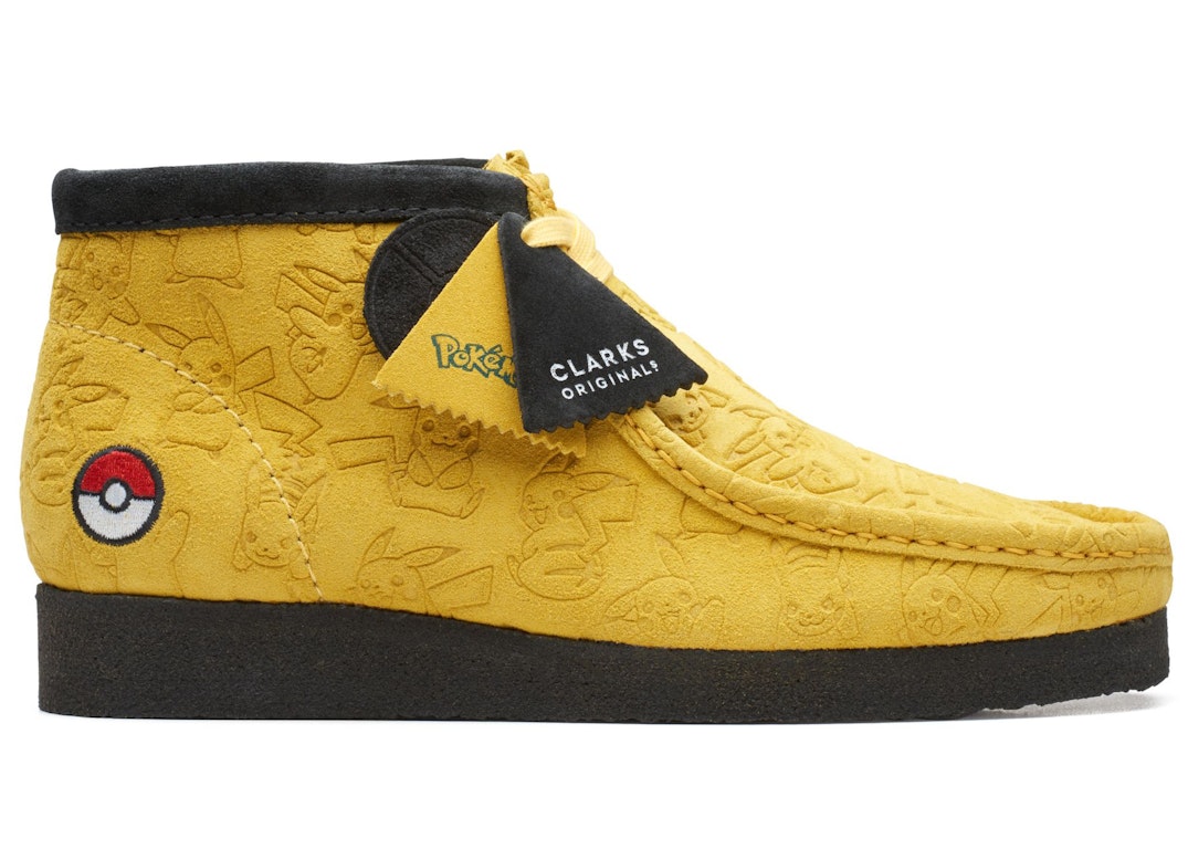 Pre-owned Clarks Originals Wallabee Boot Pokémon Yellow In Yellow/black