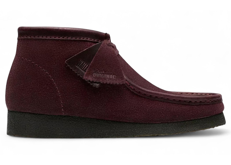 Clarks Originals Wallabee Boot Purple Grape Suede Men's - 26182751
