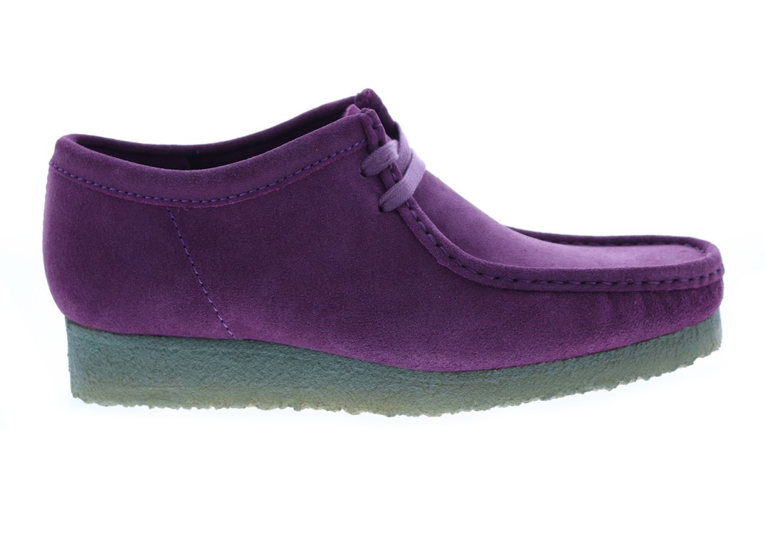 Pre-owned Clarks Originals Wallabee Boot Purple Green In Purple/green