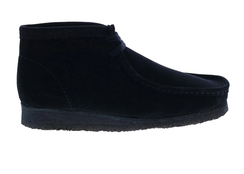 Pre-owned Clarks Men's Originals Wallabee Boot Triple Suede Sneakers In Black